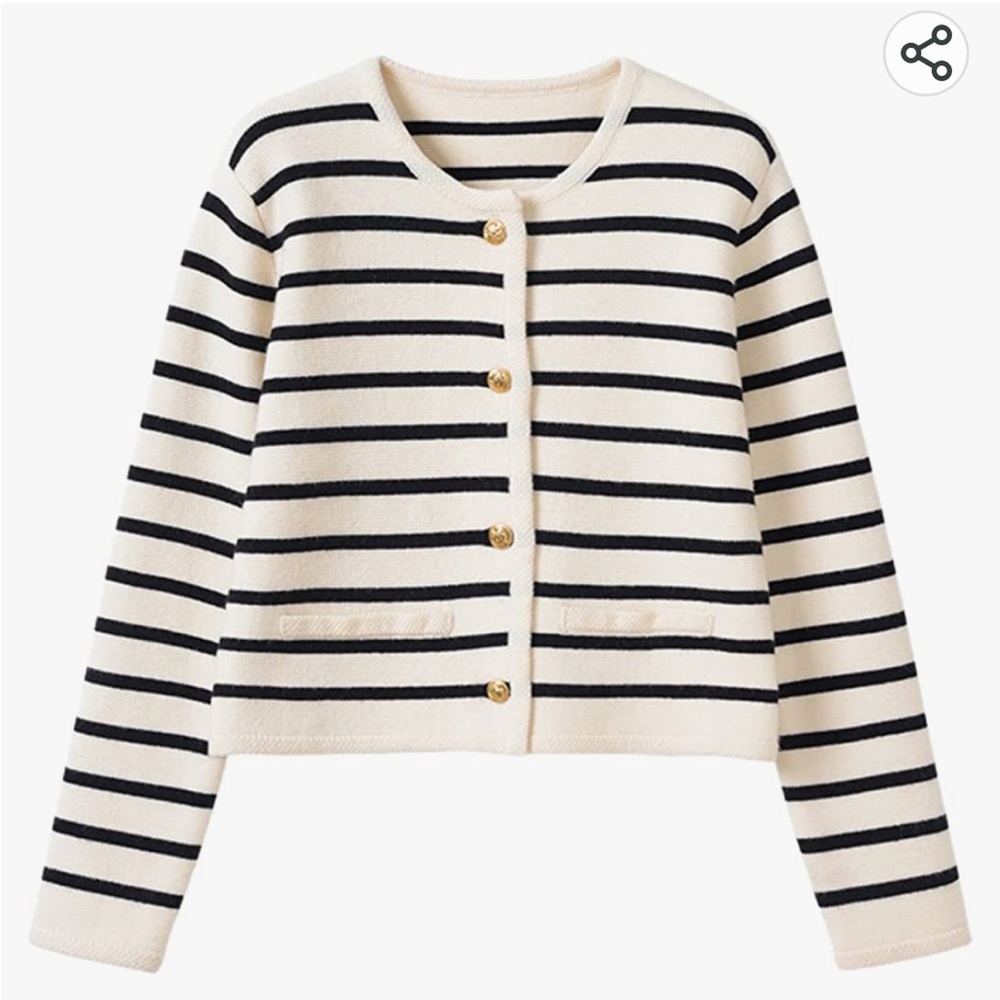 BNWT English Factory Striped Cardigan